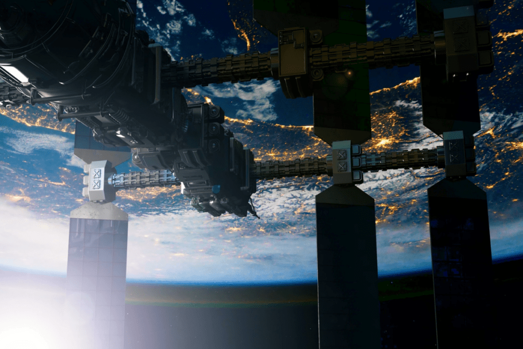 Satellite in space 